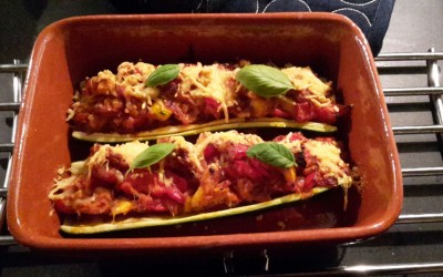 – Recept: Gevulde courgette uit oven