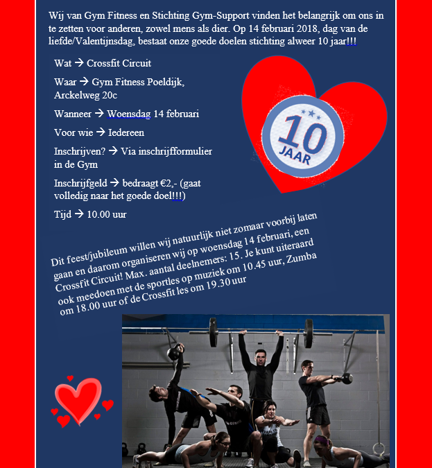 – Stichting Gym-Support 10 jaar!