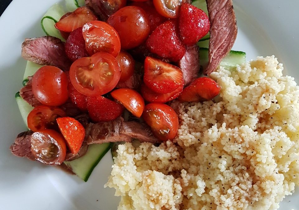 – Recept: Aardbeien salade met couscous