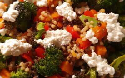 – Recept: Parel couscous met zoete aardappel, broccoli en linzen