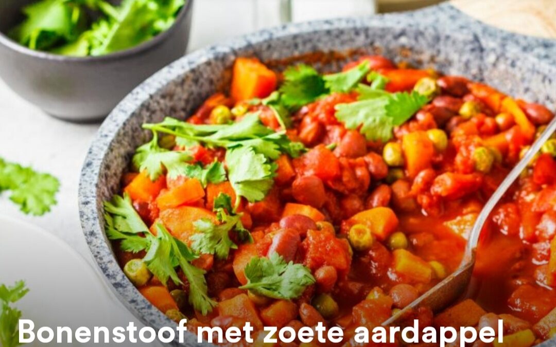 – Recept: Bonenstoof met zoete aardappel