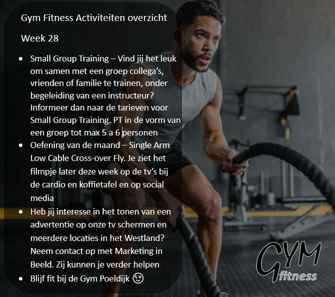 Overzicht week 28