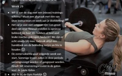 Overzicht week 29
