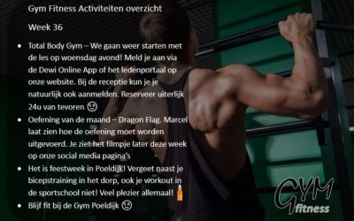 Overzicht week 36