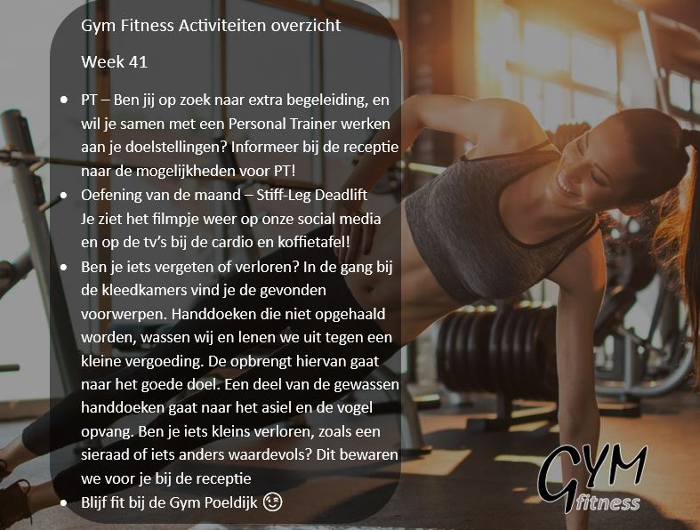 Overzicht week 41