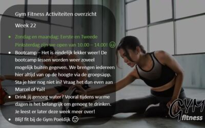 Overzicht week 22