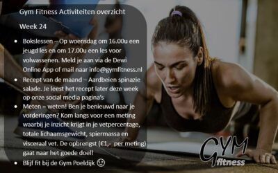 Overzicht week 24