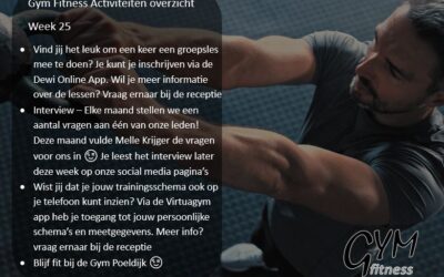 Overzicht week 25