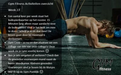 Overzicht week 27