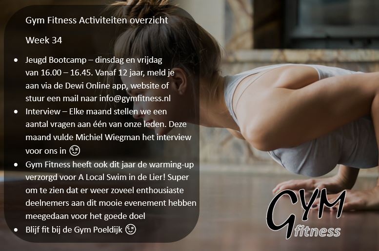 Overzicht week 34