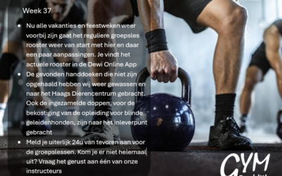 Overzicht week 37